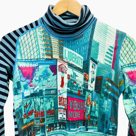 Custo Barcelona Turtleneck Knit Top Size 1 - Picture 2 of 7